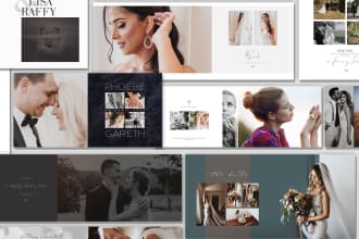 design modern minimalist photobook for wedding and events