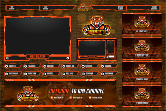 design twitch banners, youtube, icons, overlays and more
