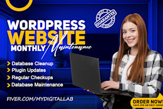 manage your wordpress site with a monthly maintenance plan