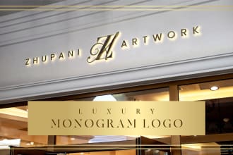 design professional luxurious initial letter, monogram logo
