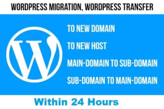 install, transfer, migrate, move or copy your wordpress site