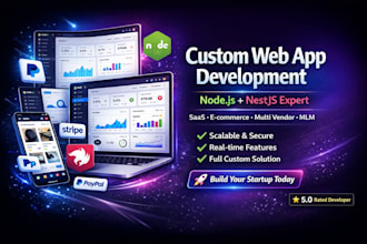 develop multivendor ecommerce, MLM, and affiliate web app