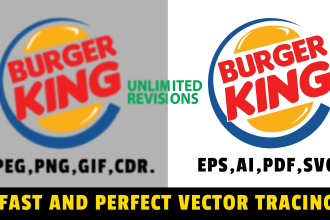 vectorize, redraw, convert logo or graphics into a vector