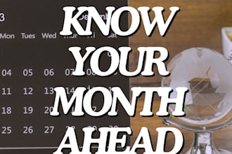 tell you what will happen in the month you choose