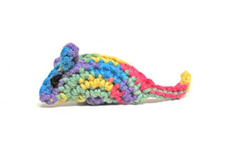 crochet a cute catnip mouse cat toy