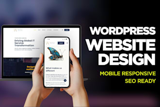 design and develop a small wordpress websites
