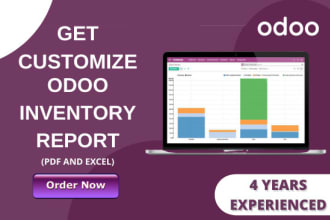 design or customize pdf, excel odoo reports