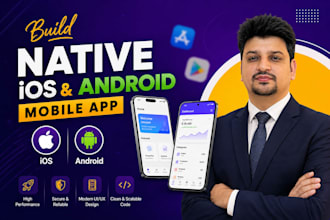 develop native ios and android mobile app with swift, kotlin