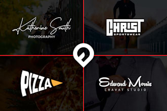 create a stunning signature or text based logo for your brand