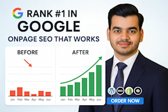 do onpage SEO technical optimization for wordpress shopify wix website