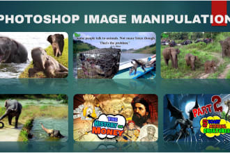 do photoshop artwork editing and image manipulation