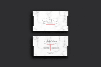 do professional business card design within 24 hour
