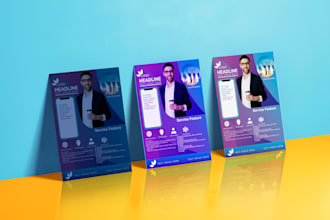 do creative design professional flyer, poster, brouchers