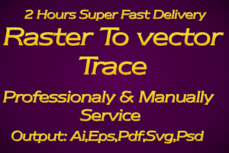 vector tracing convert logo redraw edit image vector illustration manually
