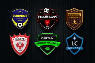 design unique,football,soccer club,team, academy logo design