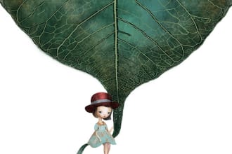 create a unique illustration in my style for children book