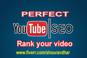 do best  youtube SEO for improving your video ranking