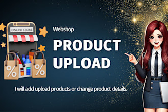 manually upload new products to your webshop