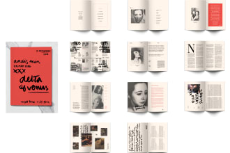 indesign job brochure newsletter book