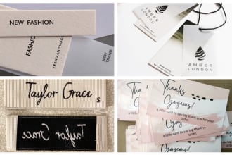 design clothing labels, neck labels and hang tags
