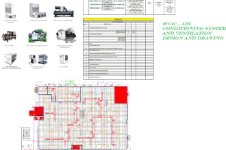 design of hvac system, heat load calculation,cad drawing ducting