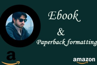 do ebook and paperback formatting for amzone lulu ingramspark etc