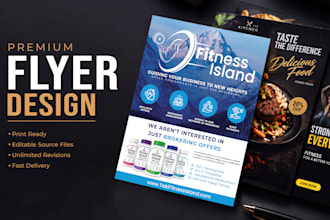 design a professional flyer, promotional flyer or business flyer
