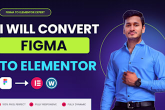 convert figma to elementor wordpress website