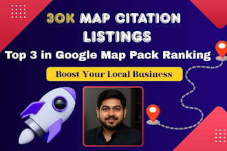 do 30k google map citations for near me GEO aeo and gbp rank