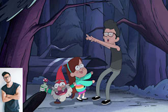 draw you in gravity falls cartoon style