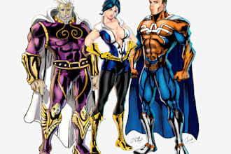 draw an original awesome comic character