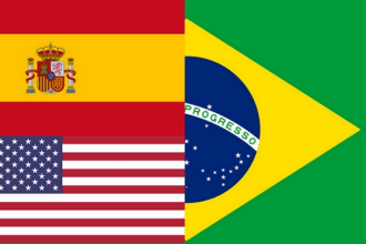 translate english and spanish to brazilian portuguese