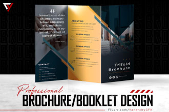 design a premium quality brochure or booklet