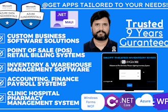 do c sharp dot net core wpf windows form wcf maui desktop application projects