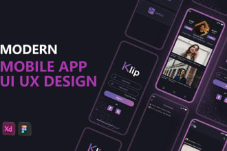 do mobile app UI design and website ui ux design