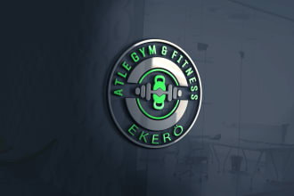 design sports gym and fitness logo in short time