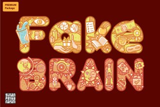 draw amazing doodle art cartoon on your logo