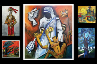 create any type of handmade creative painting