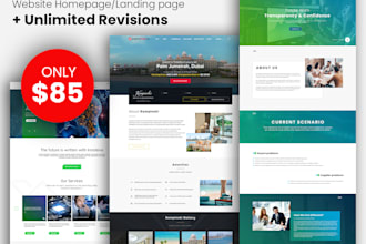 do homepage design according to your needs