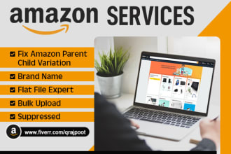 fix amazon parent child variation, bulk upload, suppressed, brand name flat file