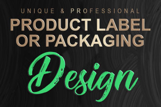 design product label or packaging