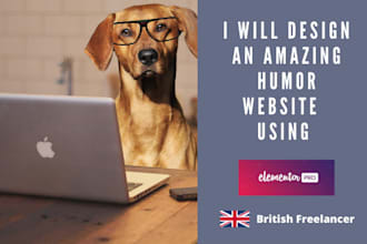 design an amazing wordpress funny humor website or blog
