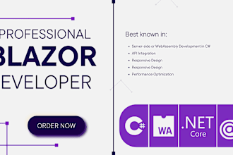 develop web apps in blazor server and webassembly