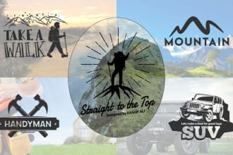 do adventure outdoor mountain logo design