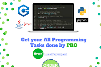 solve programming java assignments and python projects