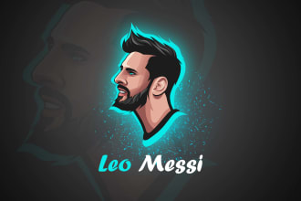 make a face logo, cartoon mascot from your photo in 24 hours