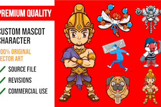 draw an original mascot or cartoon character