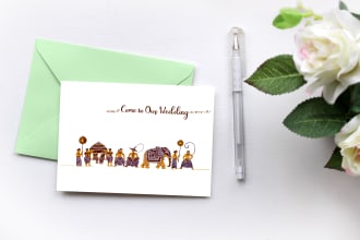 make wedding invitation card using traditional mark srilanka