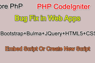 fix website issues PHP laravel codeigniter wordpress wix