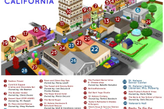 make a map for your wedding, birthday, amusement park, etc